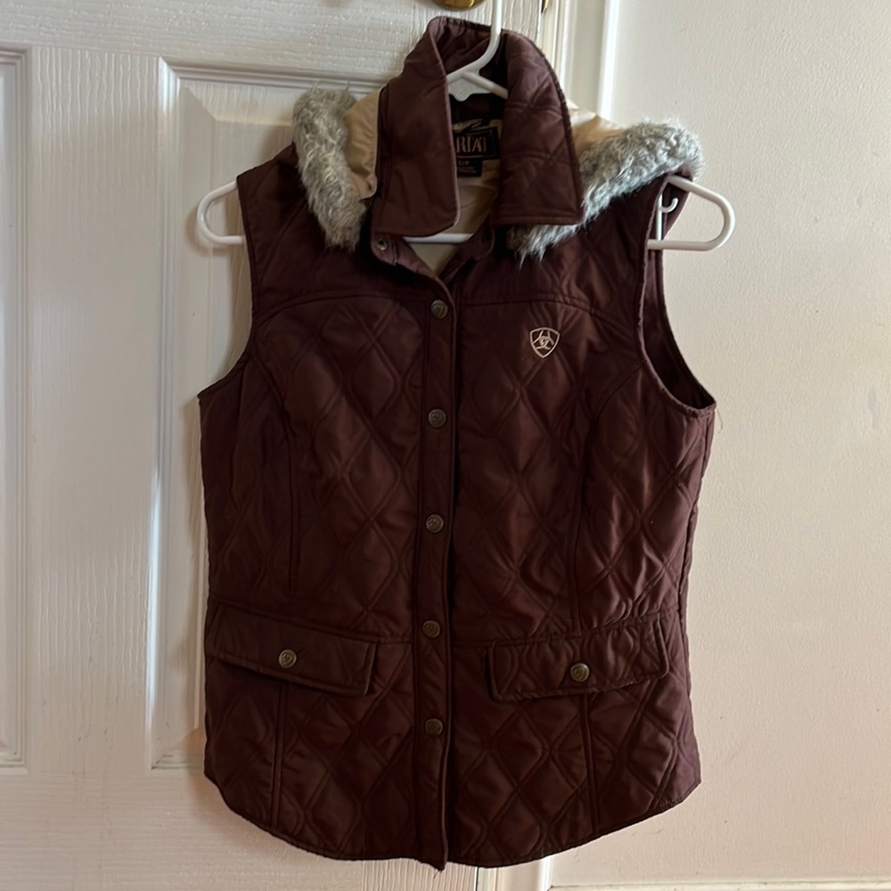 Ariat brown vest